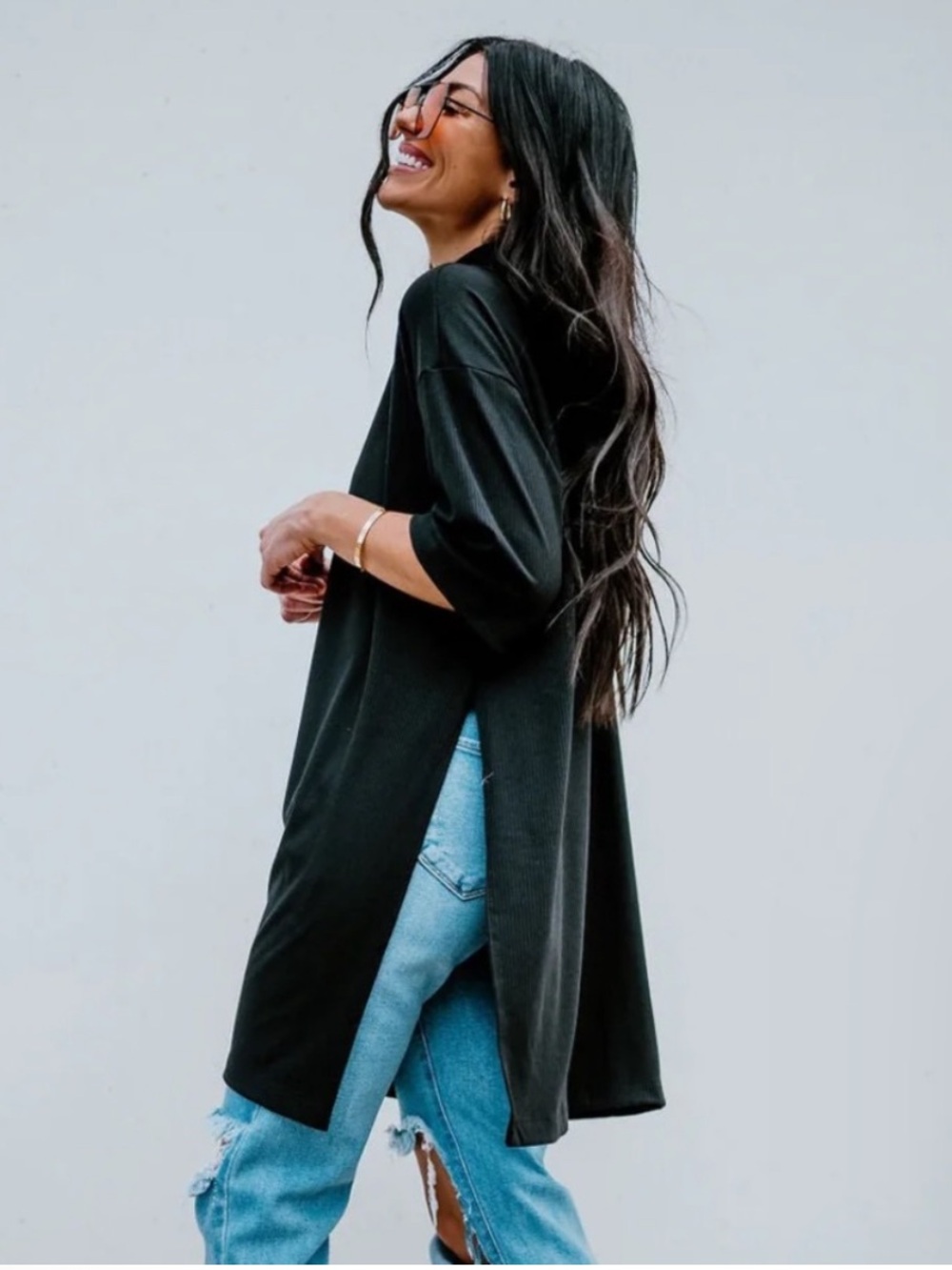 Lala Icon Mock Neck in Black - NWT